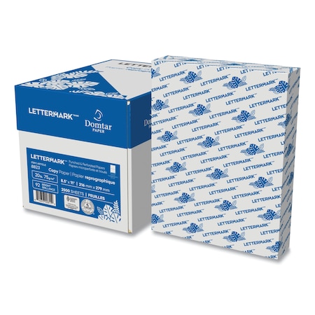 Domtar Custom Cut-Sheet Copy Paper, 92 Bright, Micro-Perforated, 20lb Bond Weight, 8.5 x 11, White, PK2500 851055